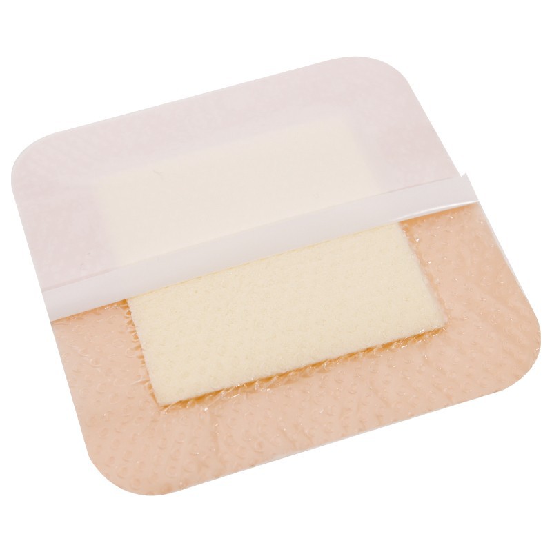 Foam Wound Dressing With Silicone Adhesive Border factory