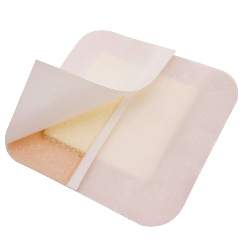 Foam Wound Dressing With Silicone Adhesive Border high quality